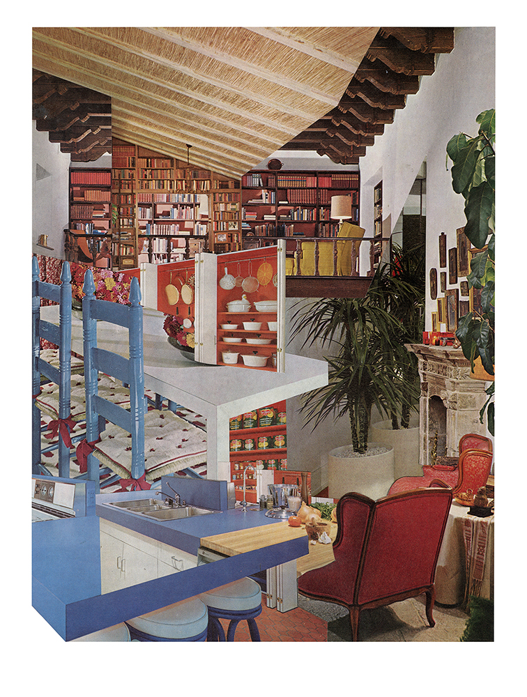 Aimée Henny Brown / 
Urban Fortress Interiors 08: Into the Larder / 2020 / 
analogue collage