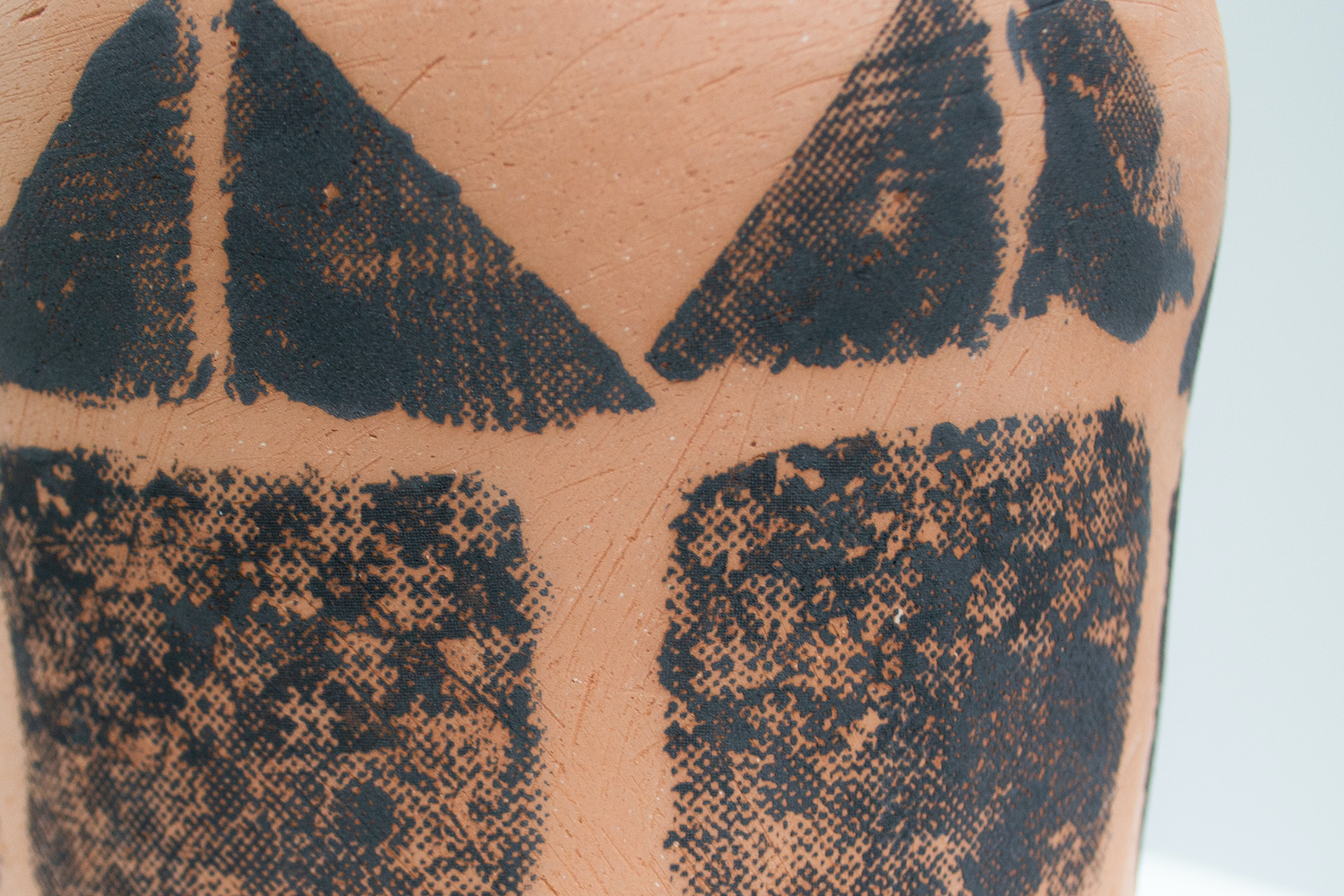 Hannah deJonge / Pieces (Detail) - Screen-printed underglaze on stoneware
2020