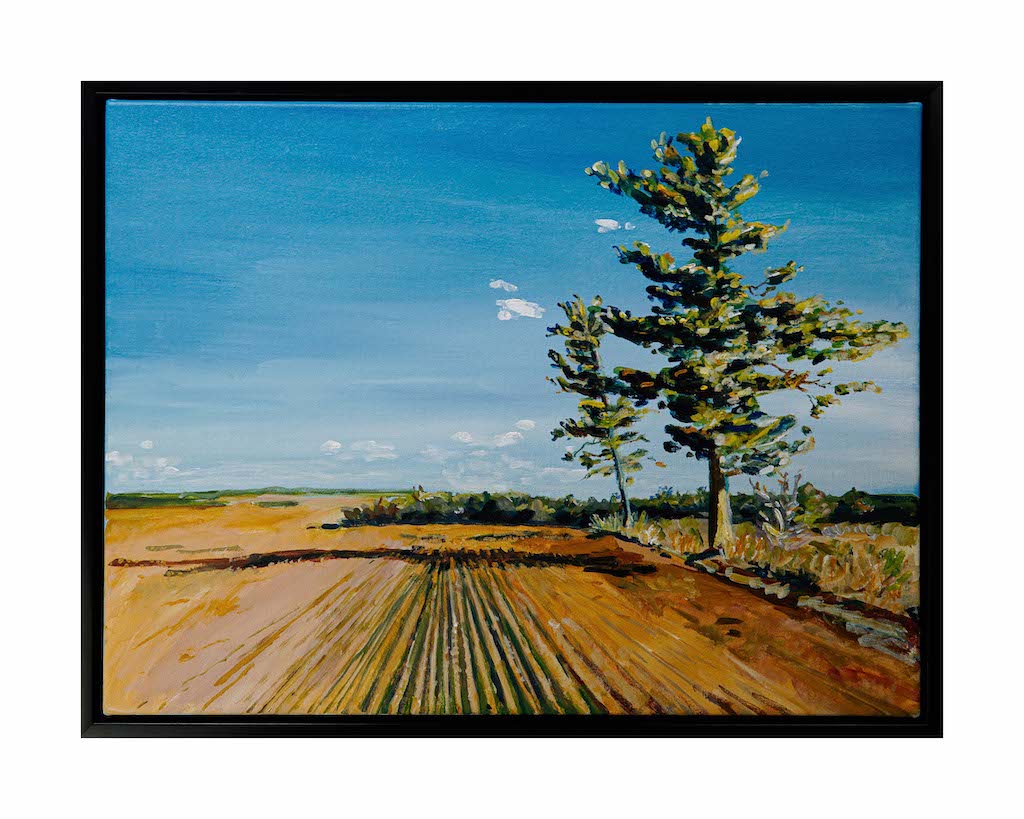Paul Berton, "Simcoe Wheat" Acrylic 24" x 12"