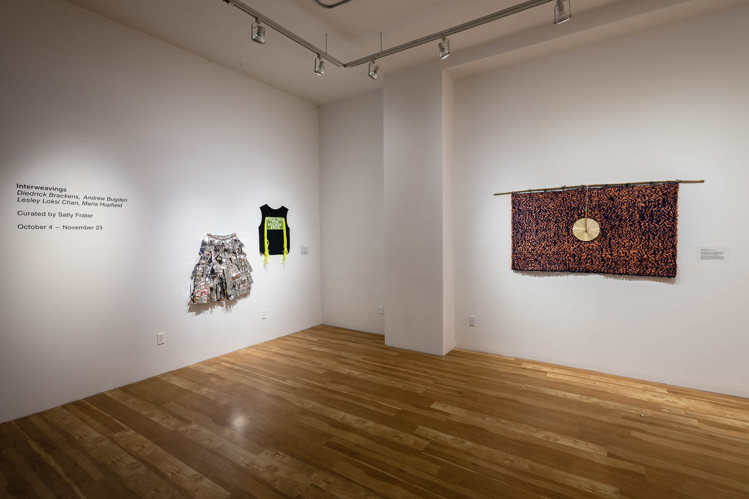 Installation view of the exhibition "Interweavings."