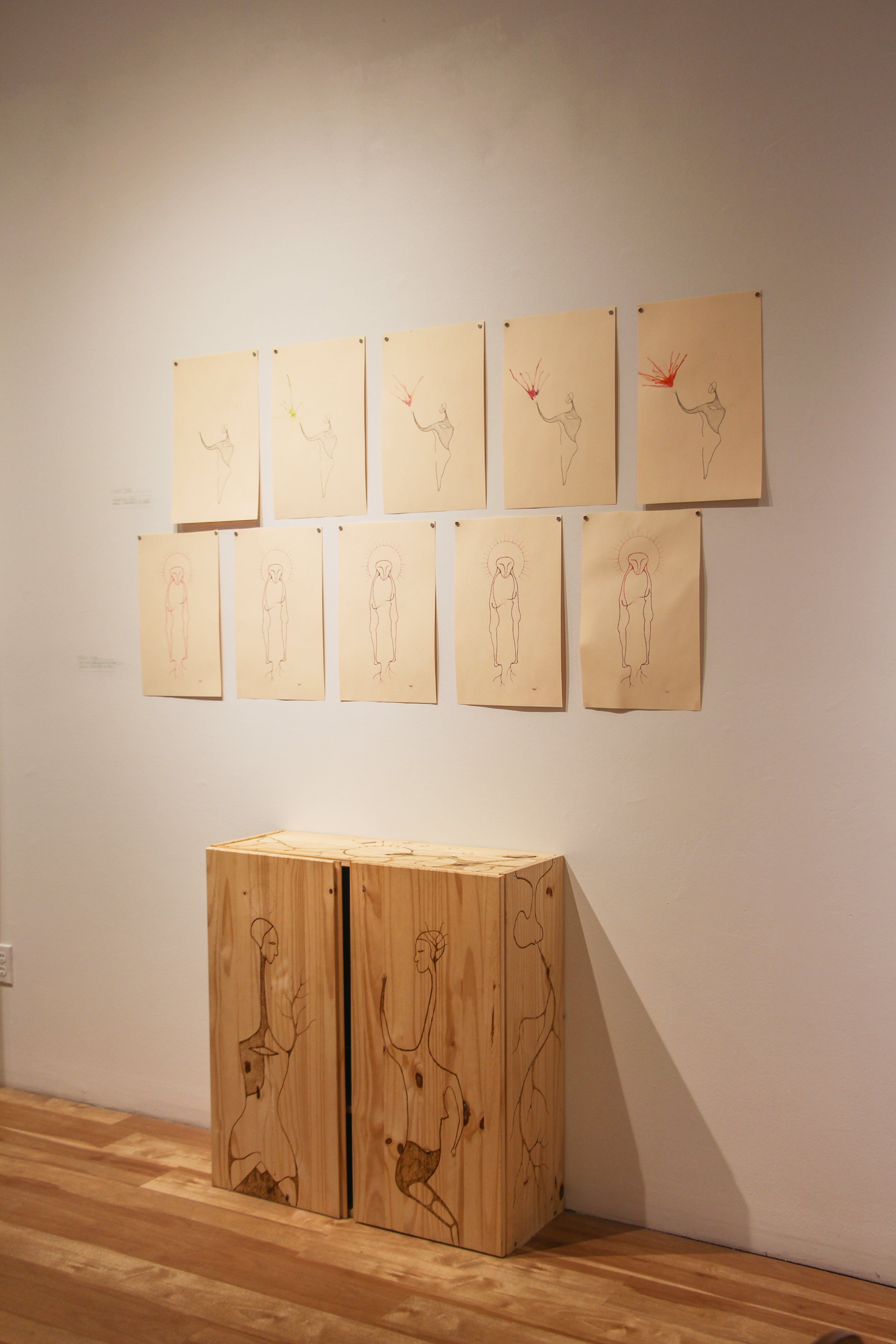 Installation view of BAU: WIP (Jan 13 to Feb 24, 2023, Main Gallery) Works by Ekow Stone.