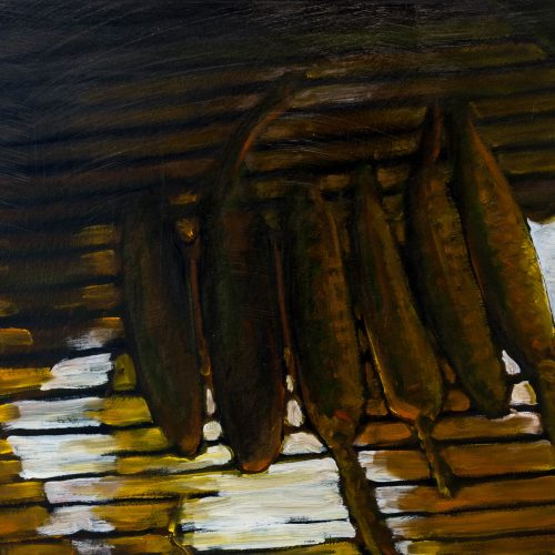 Gabriel Baribeau - Grilled Corn at Night - Oil on Canvas