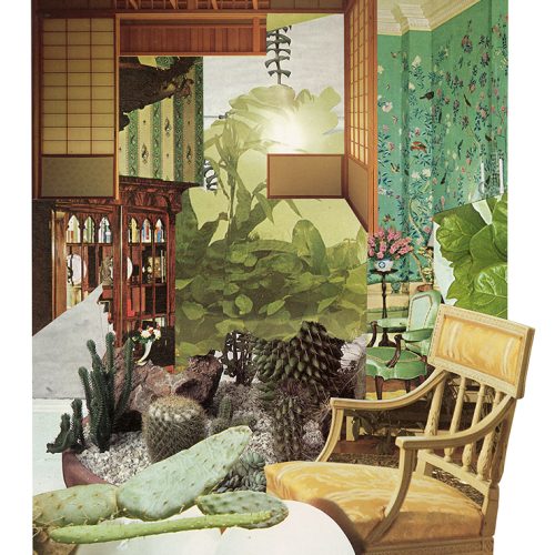 Aimée Henny Brown / 
Urban Fortress Interiors 04: Nocturnal House Cycles / 2020 / 
analogue collage